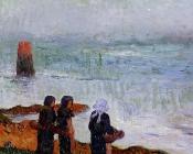 亨利 莫雷 : Breton Women by the Sea